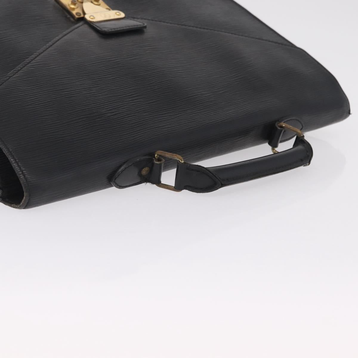 LOUIS VUITTON Epi Serviette Conseiller Briefcase Black M54422 LV Auth mr3099