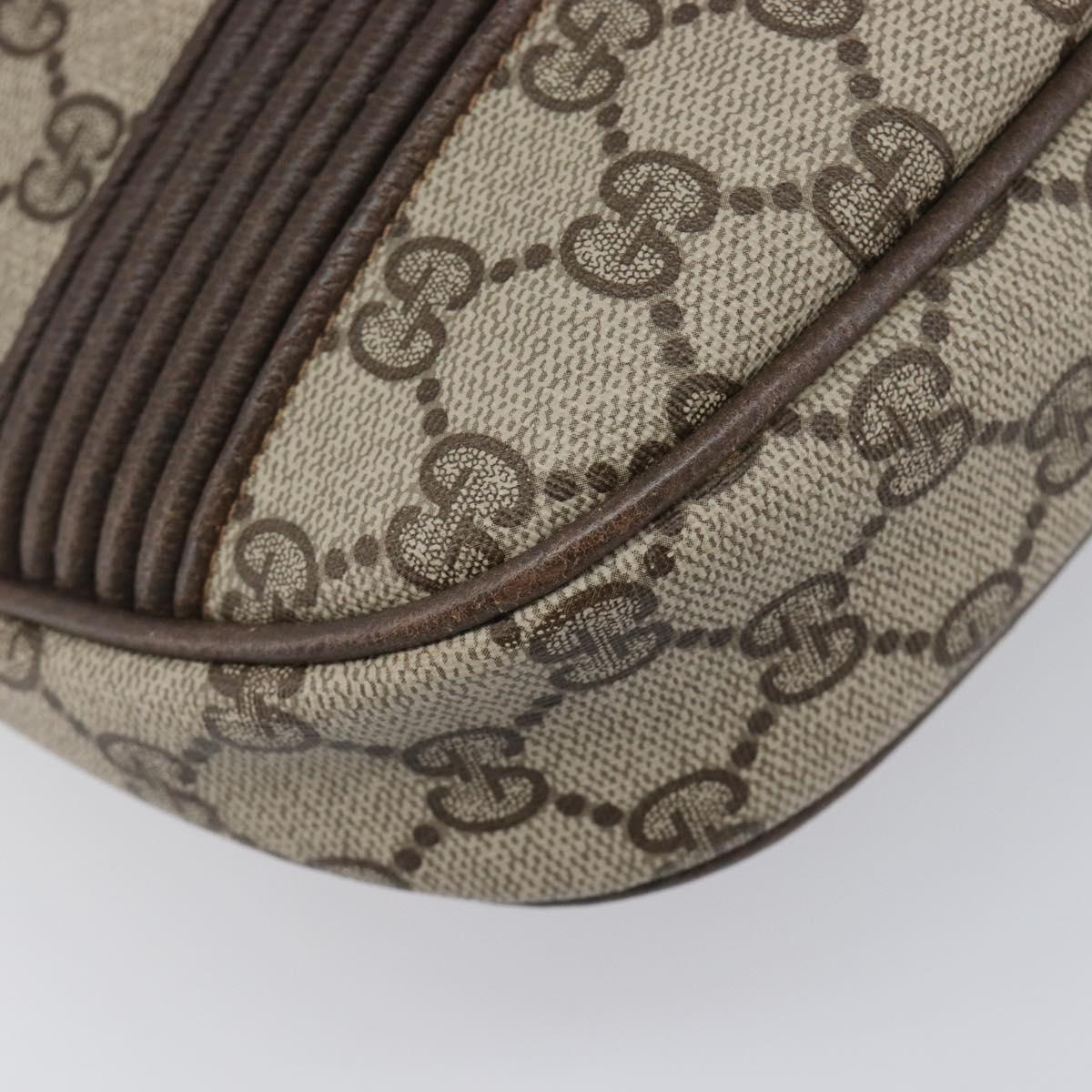 GUCCI Old Gucci Shoulder Bag PVC Leather Brown Gold Tone 30 01 5806 Auth mr3116A