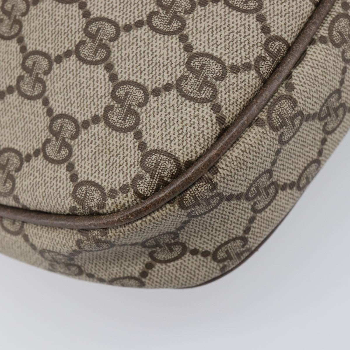 GUCCI Old Gucci Shoulder Bag PVC Leather Brown Gold Tone 30 01 5806 Auth mr3116A