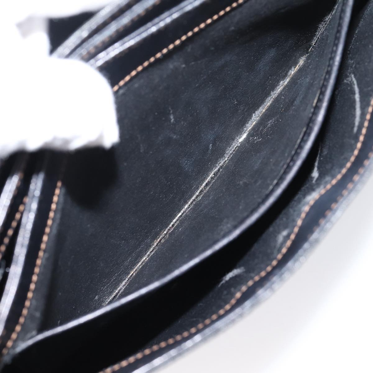 GUCCI Micro GG Hand Bag PVC Black Gold Tone 000 46 4857 Auth mr3118