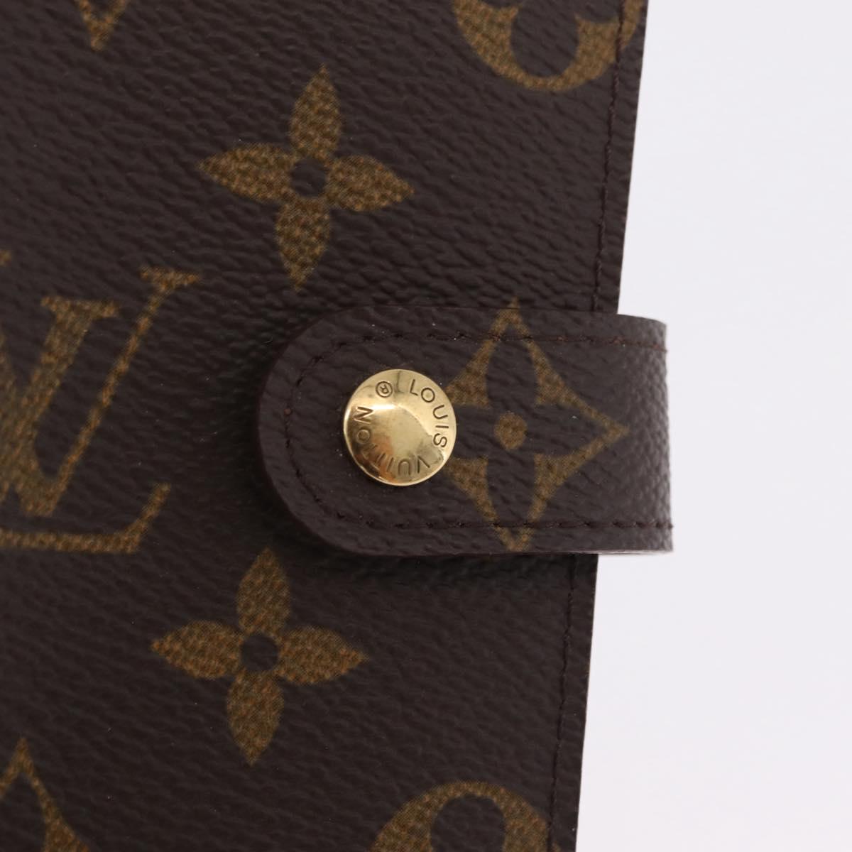 LOUIS VUITTON Monogram Agenda PM Day Planner Cover R20005 LV Auth mr3130A