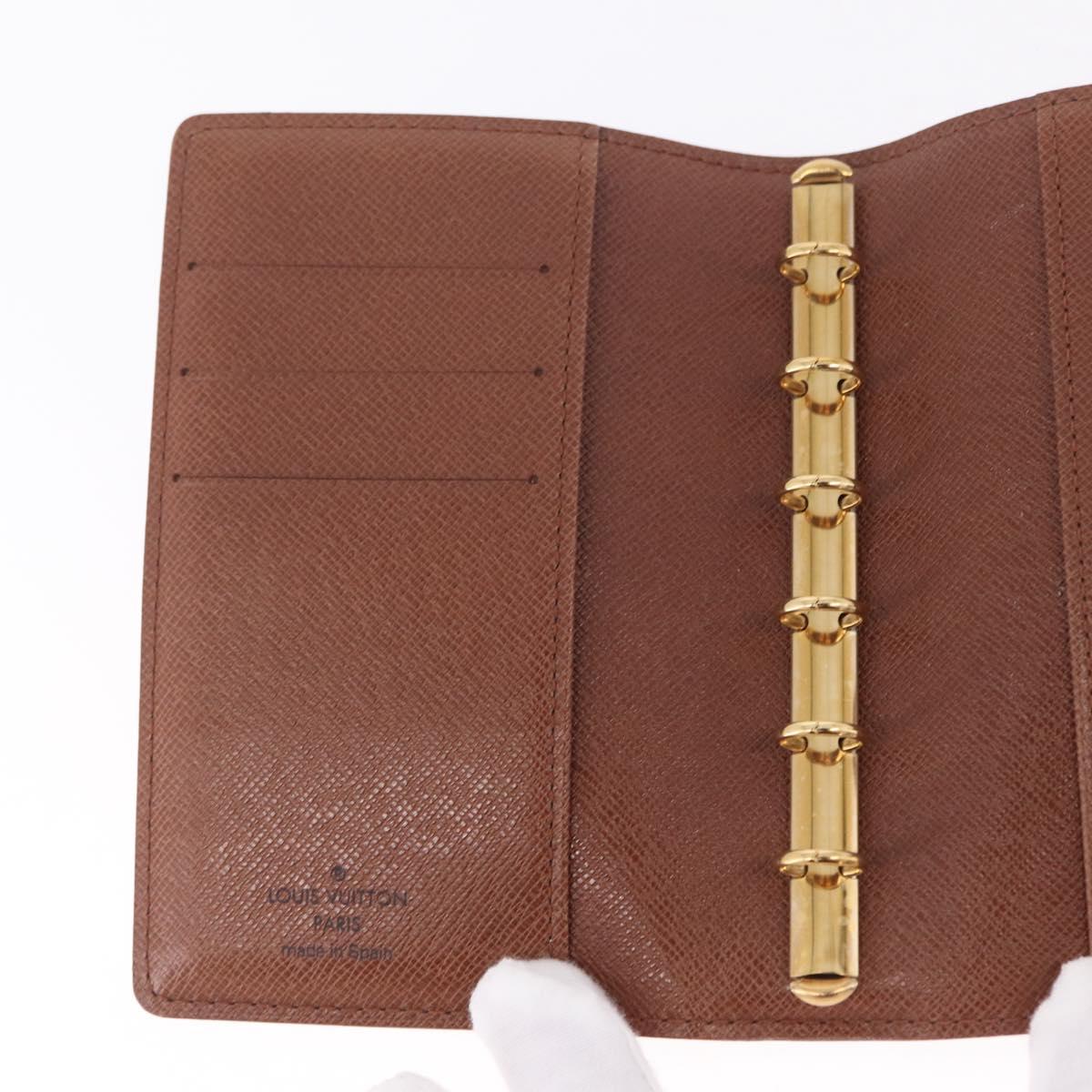 LOUIS VUITTON Monogram Agenda PM Day Planner Cover R20005 LV Auth mr3130A