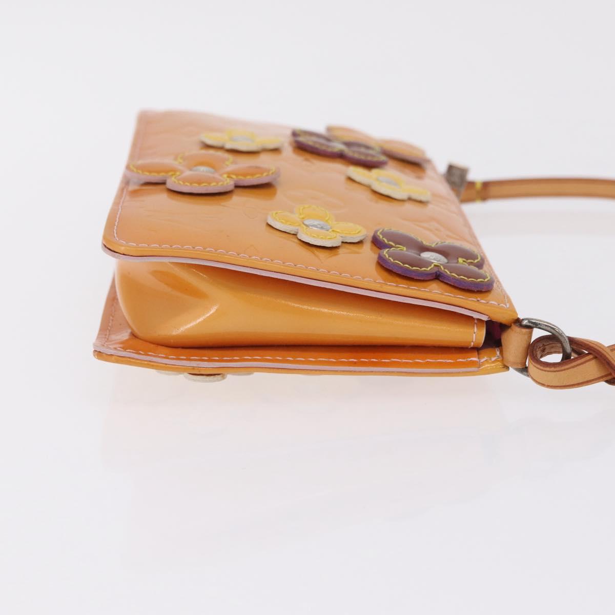LOUIS VUITTON Monogram Vernis Flower Lexington Pouch Pink M92248 LV Auth mr3131A