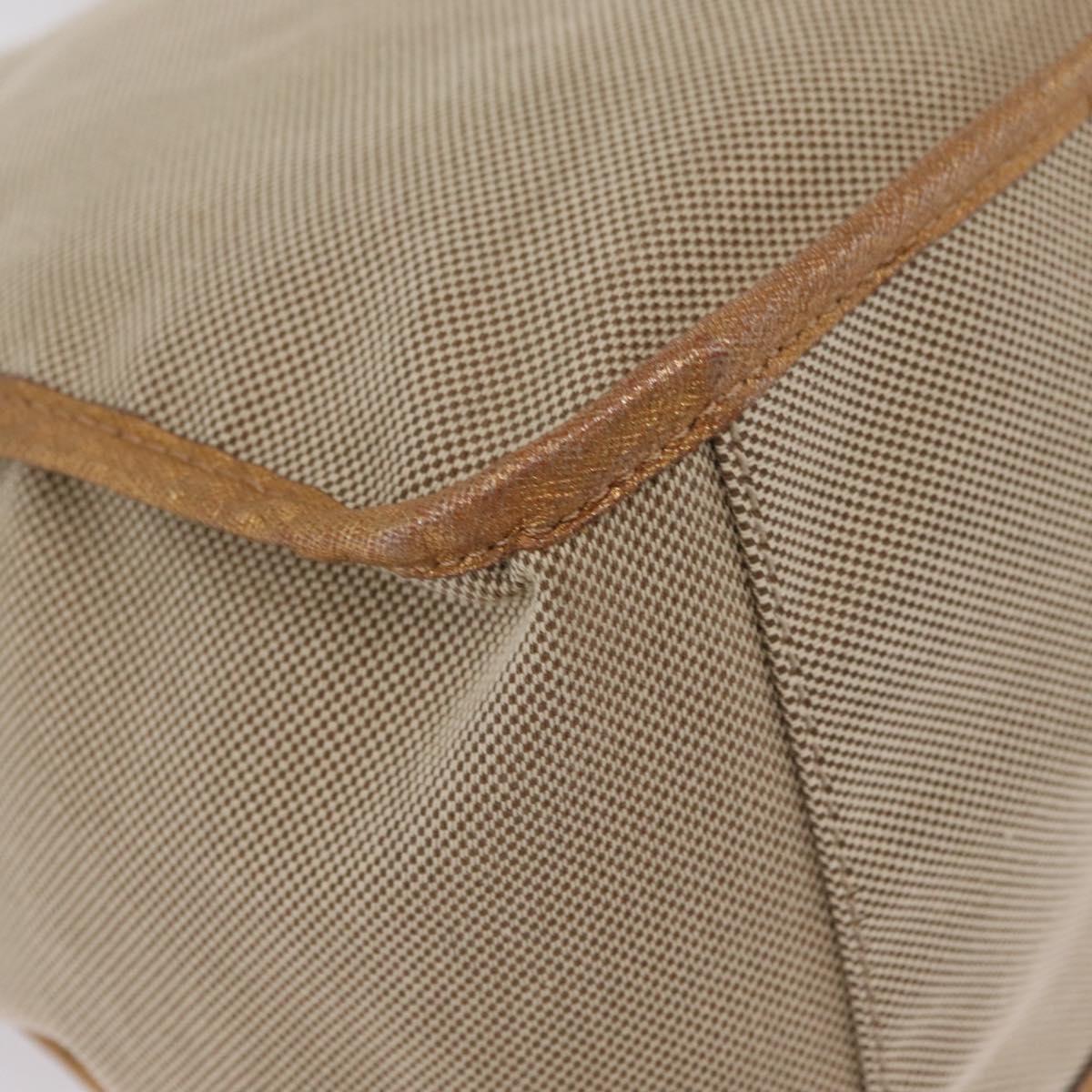Chloe Harley Hand Bag Canvas Beige Gold Auth mr3153A
