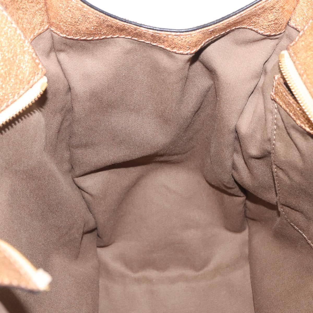 Chloe Harley Hand Bag Canvas Beige Gold Auth mr3153A