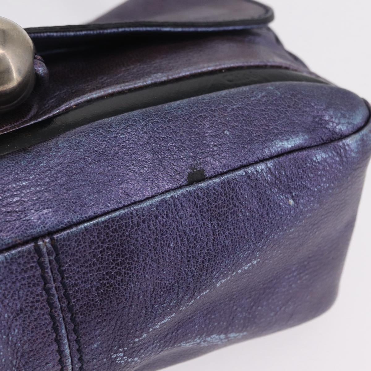Chloe Shoulder Bag Leather Purple Auth mr3154