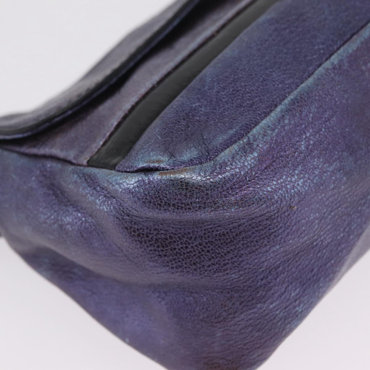 Chloe Shoulder Bag Leather Purple Auth mr3154