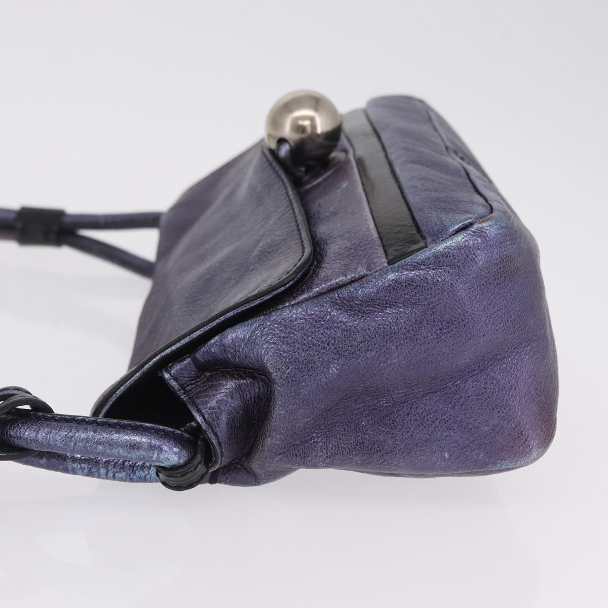Chloe Shoulder Bag Leather Purple Auth mr3154
