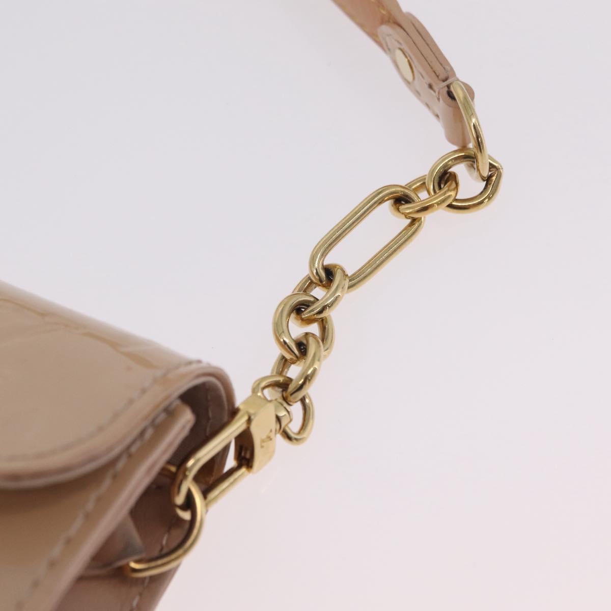 LOUIS VUITTON Monogram Vernis Sunset Bluebird Bag Marshmallow Pink Auth mr3158