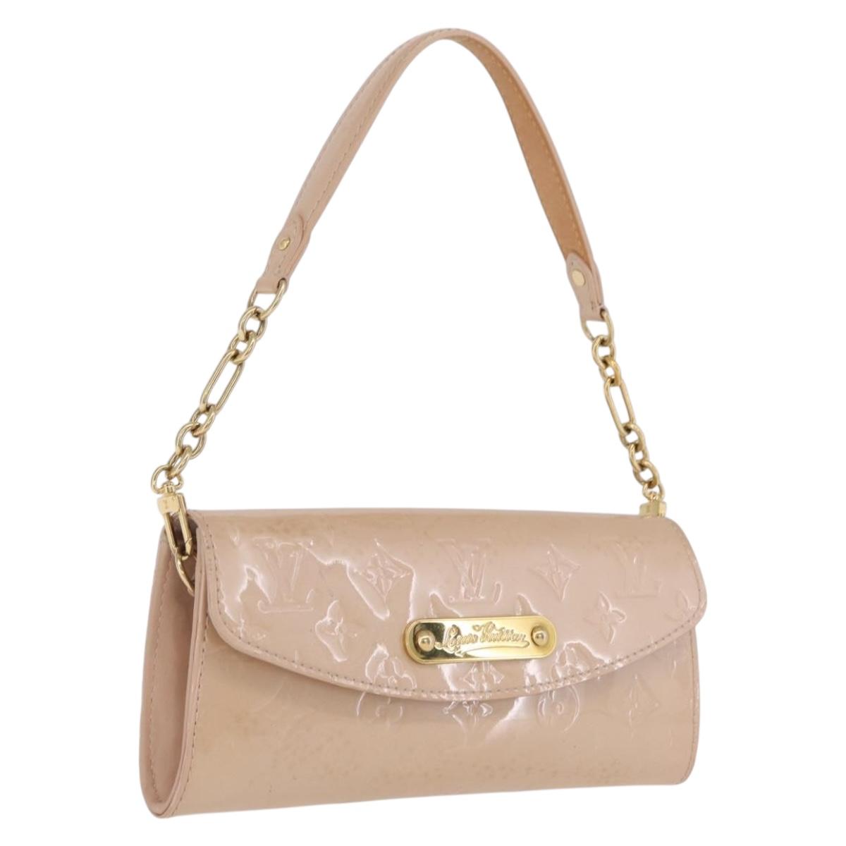 LOUIS VUITTON Monogram Vernis Sunset Bluebird Bag Marshmallow Pink Auth mr3158