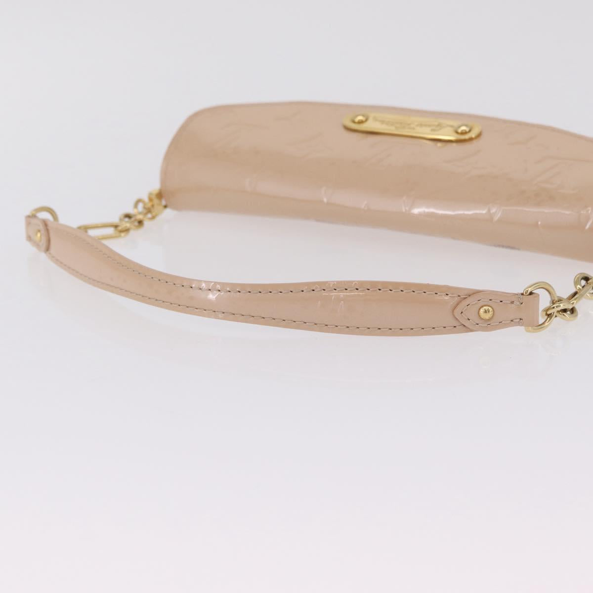 LOUIS VUITTON Monogram Vernis Sunset Bluebird Bag Marshmallow Pink Auth mr3158
