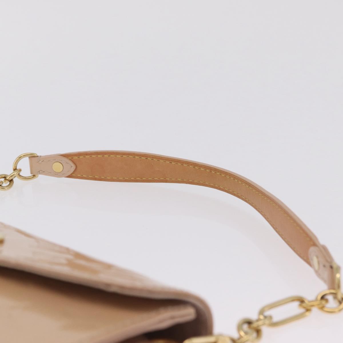 LOUIS VUITTON Monogram Vernis Sunset Bluebird Bag Marshmallow Pink Auth mr3158