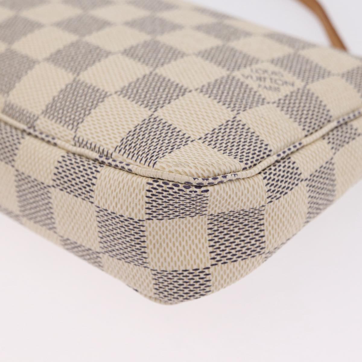 LOUIS VUITTON Damier Azur Pochette Accessoires Pouch N51986 LV Auth mr3159A
