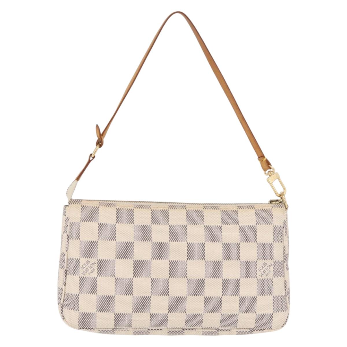 LOUIS VUITTON Damier Azur Pochette Accessoires Pouch N51986 LV Auth mr3159A