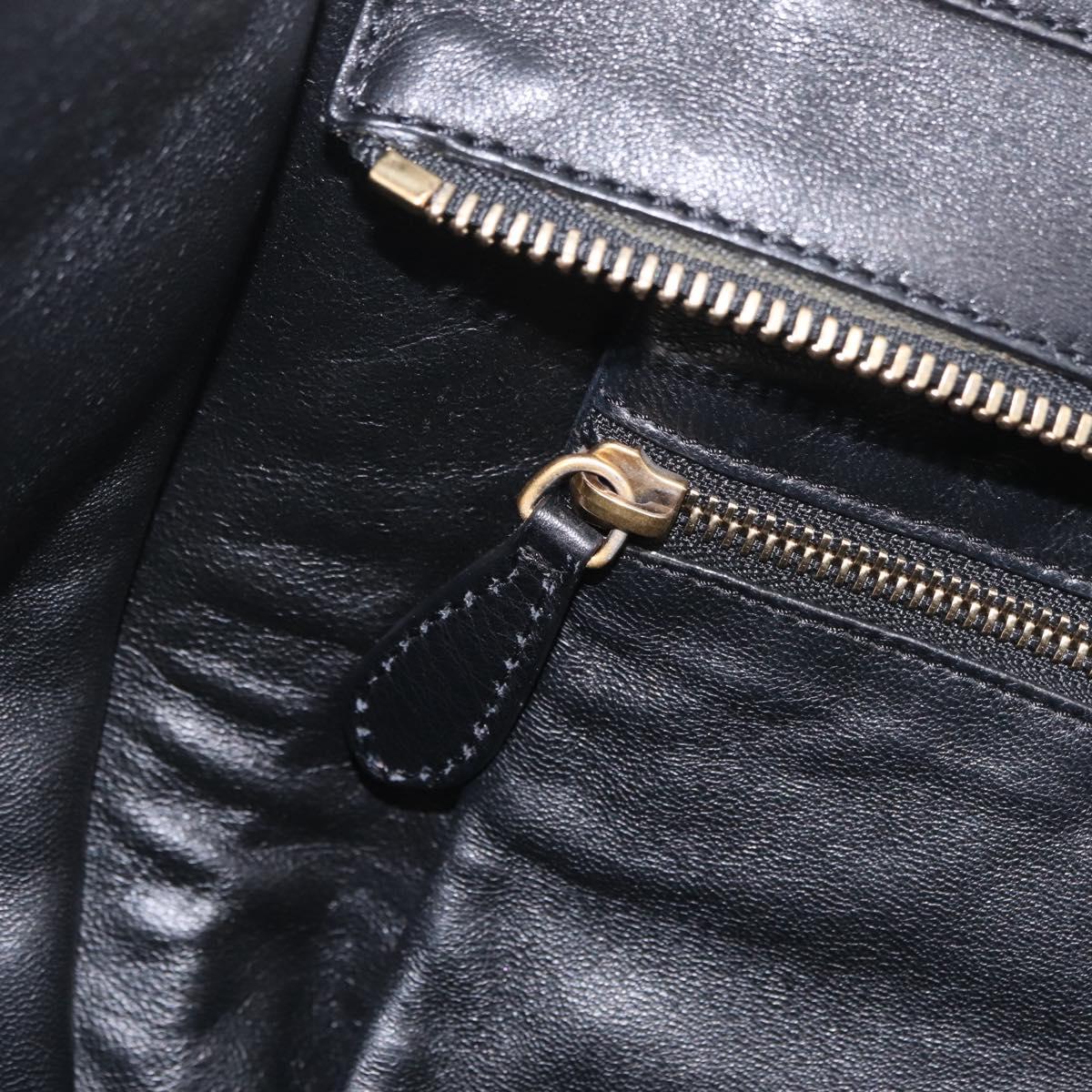 CELINE Luggage Medium Hand Bag Suede Leather Beige Gold black Auth mr3170A