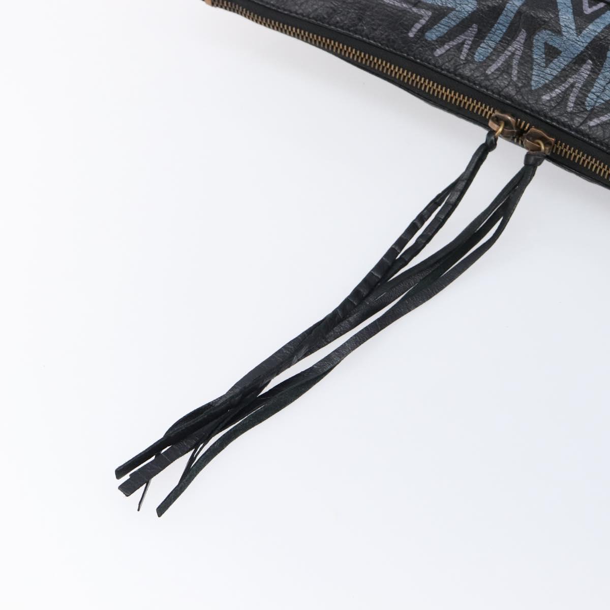 Balenciaga Clutch Bag Leather Black 362967 Auth mr3276