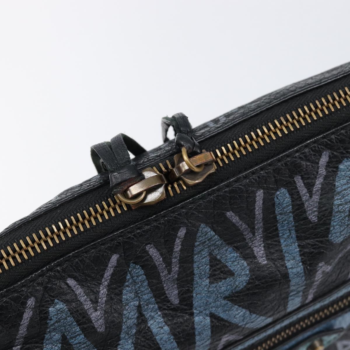 Balenciaga Clutch Bag Leather Black 362967 Auth mr3276
