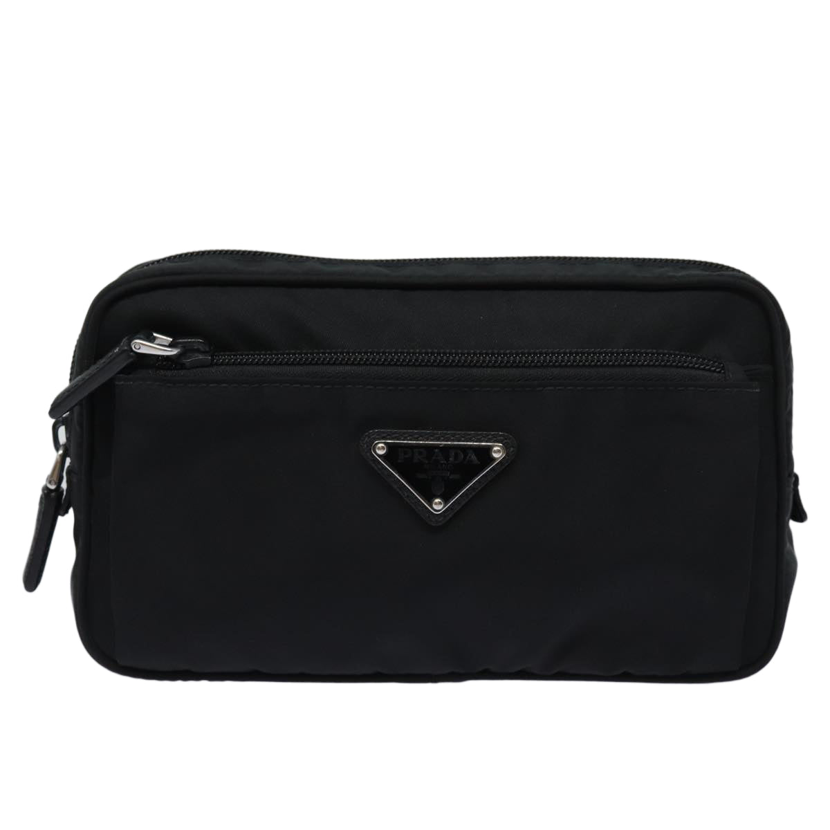 PRADA Waist bag Nylon Black Auth mr341