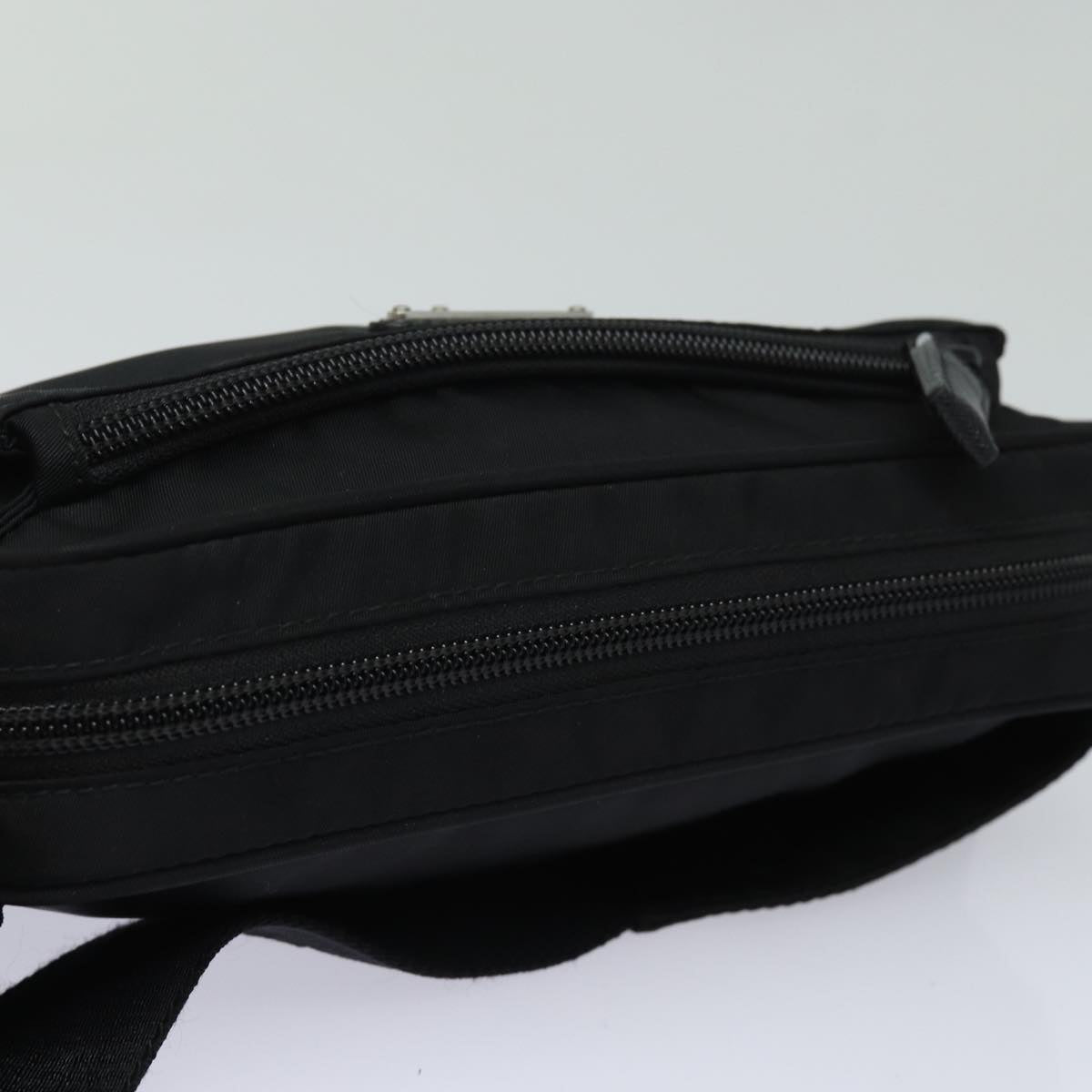 PRADA Waist bag Nylon Black Auth mr341