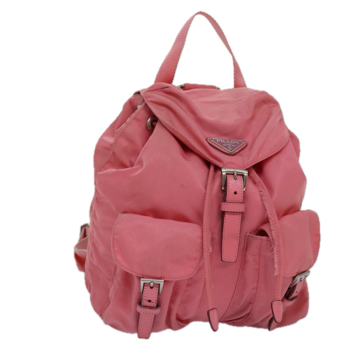 PRADA Backpack Nylon Pink Auth mr342