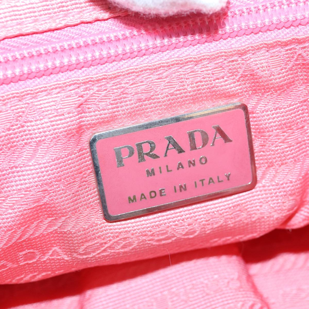 PRADA Backpack Nylon Pink Auth mr342