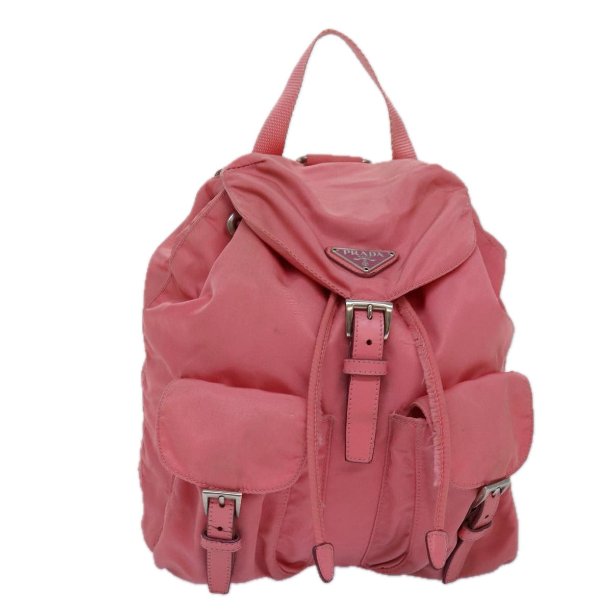 PRADA Backpack Nylon Pink Auth mr342