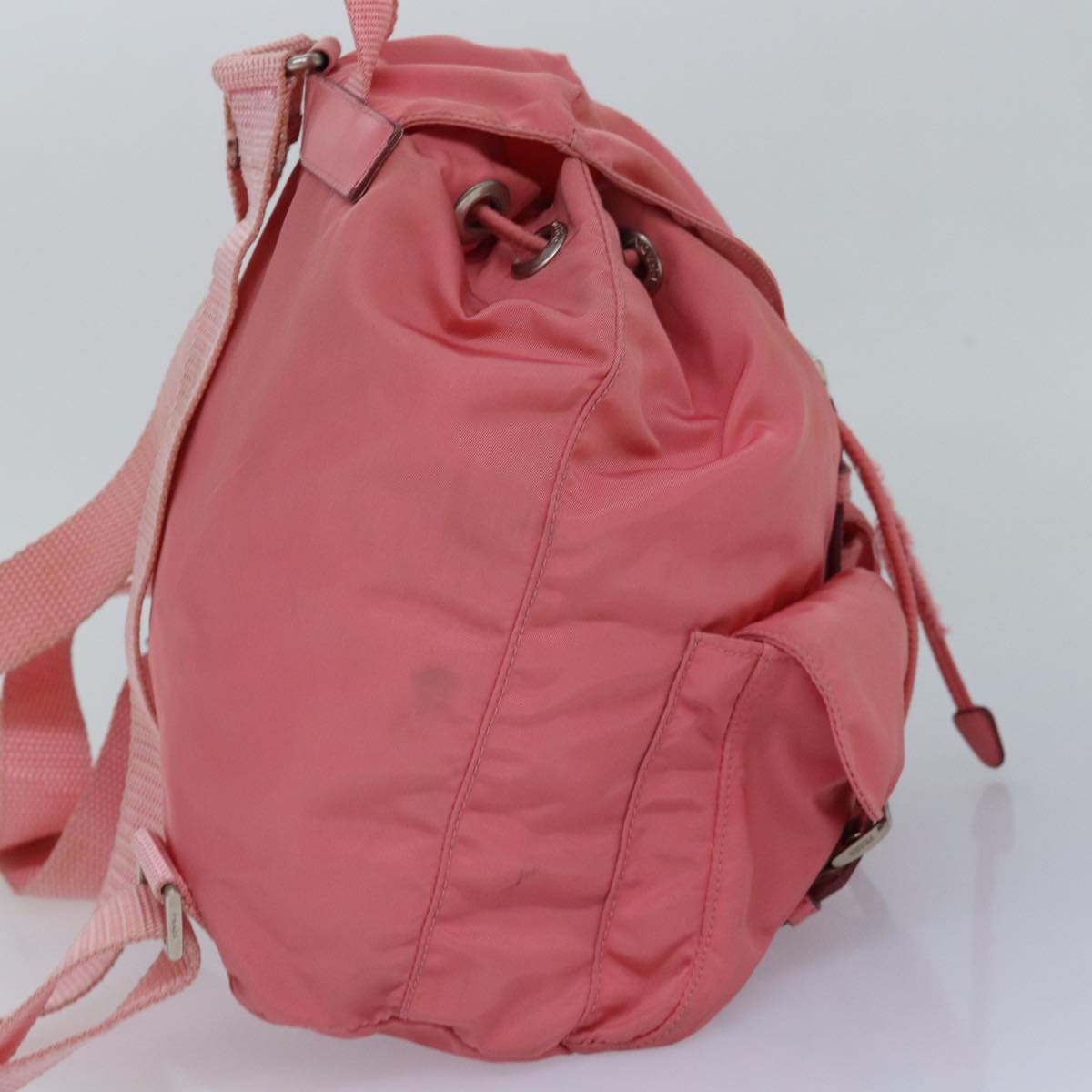 PRADA Backpack Nylon Pink Auth mr342