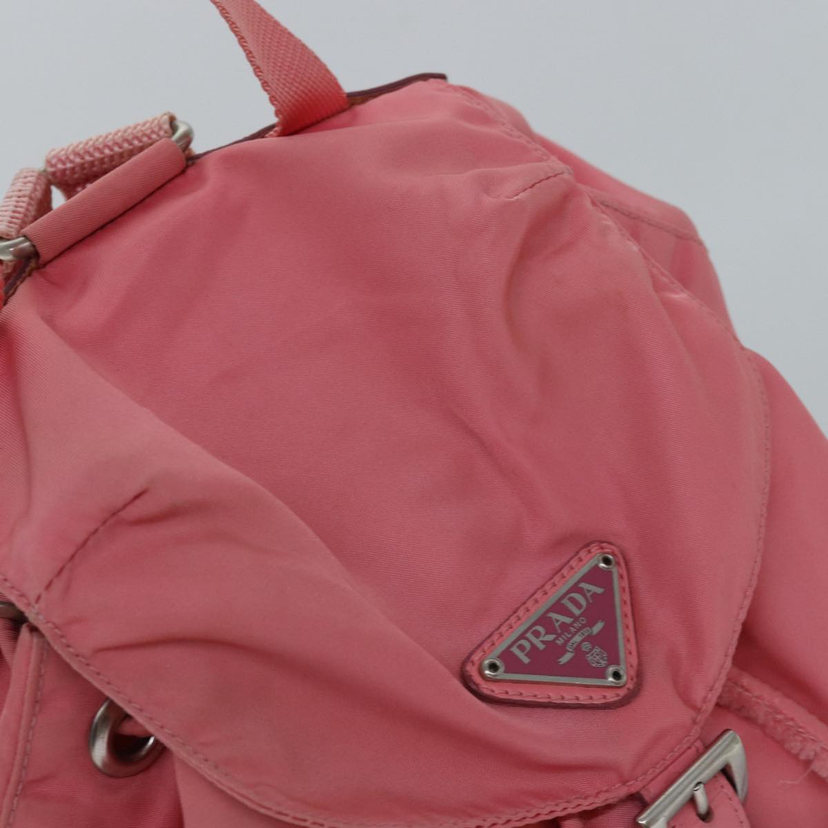 PRADA Backpack Nylon Pink Auth mr342