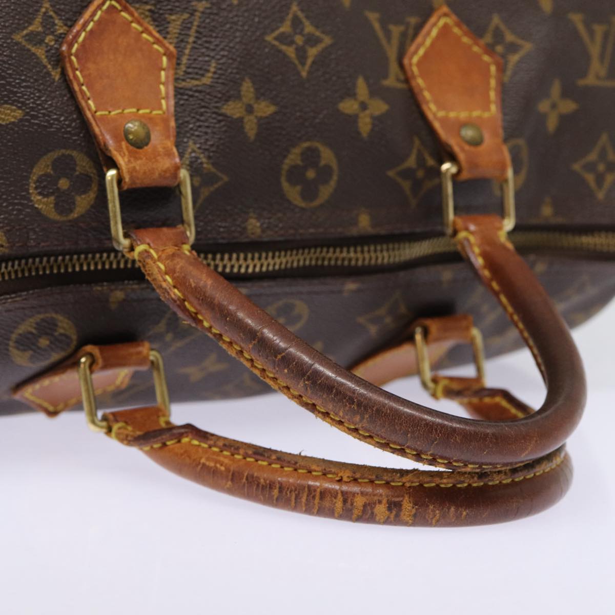 LOUIS VUITTON Monogram Speedy 30 Hand Bag M41526 LV Auth mr399