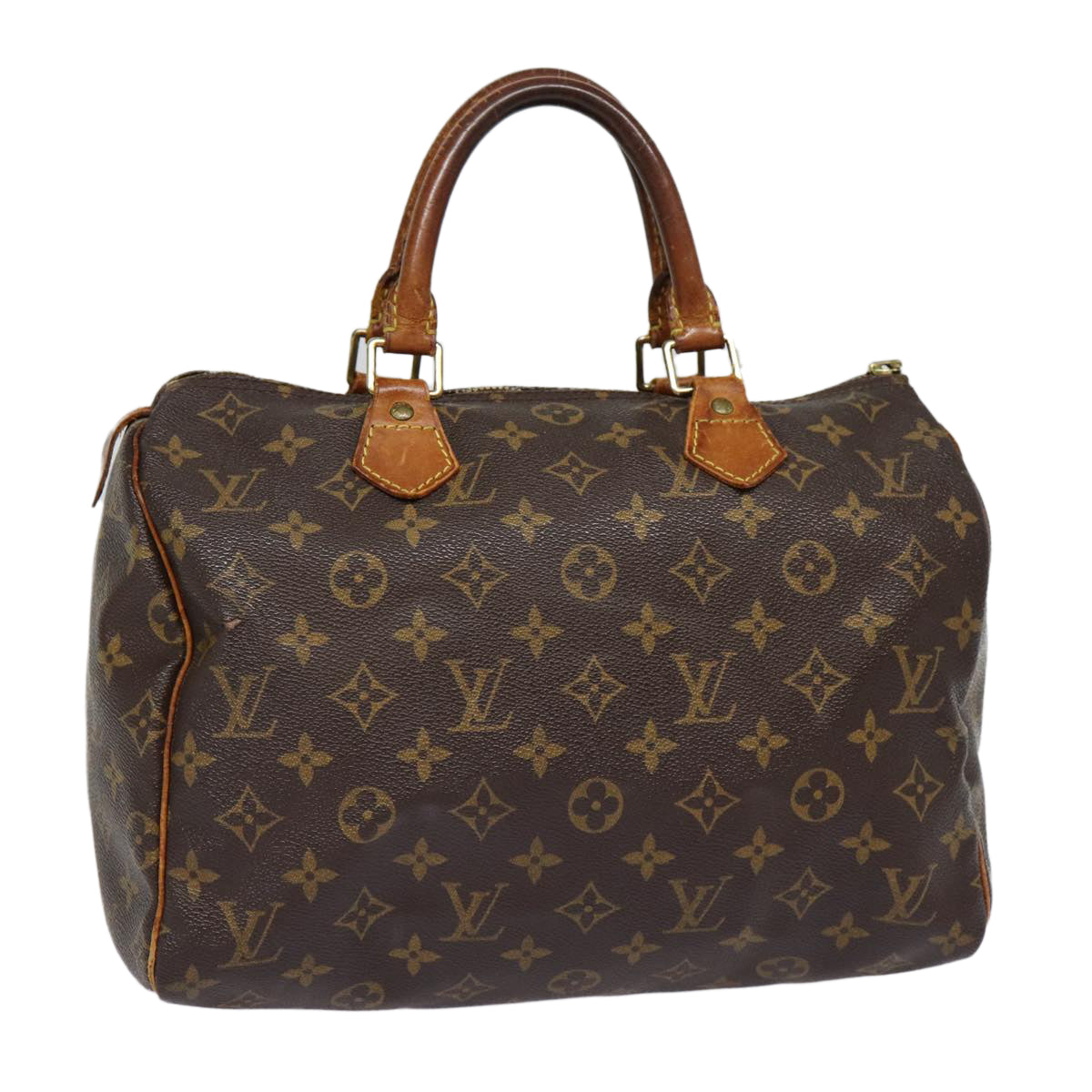 LOUIS VUITTON Monogram Speedy 30 Hand Bag M41526 LV Auth mr399