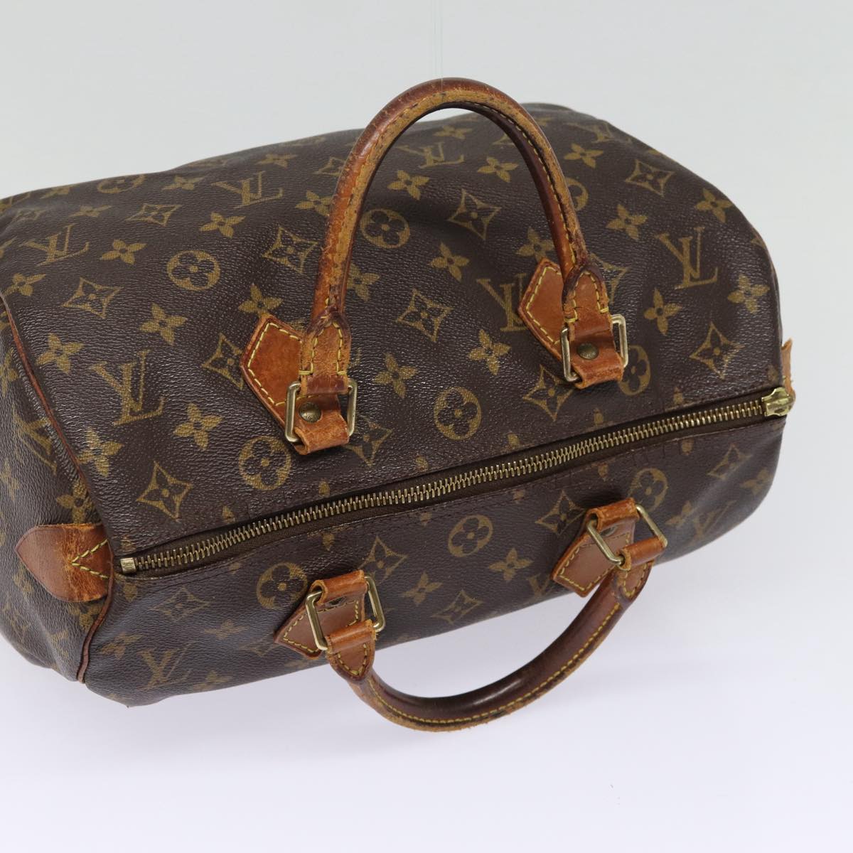 LOUIS VUITTON Monogram Speedy 30 Hand Bag M41526 LV Auth mr399