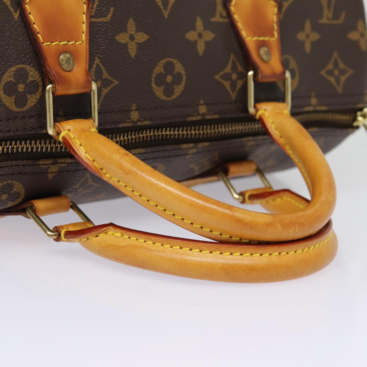 LOUIS VUITTON Monogram Speedy 30 Hand Bag M41526 LV Auth mr400