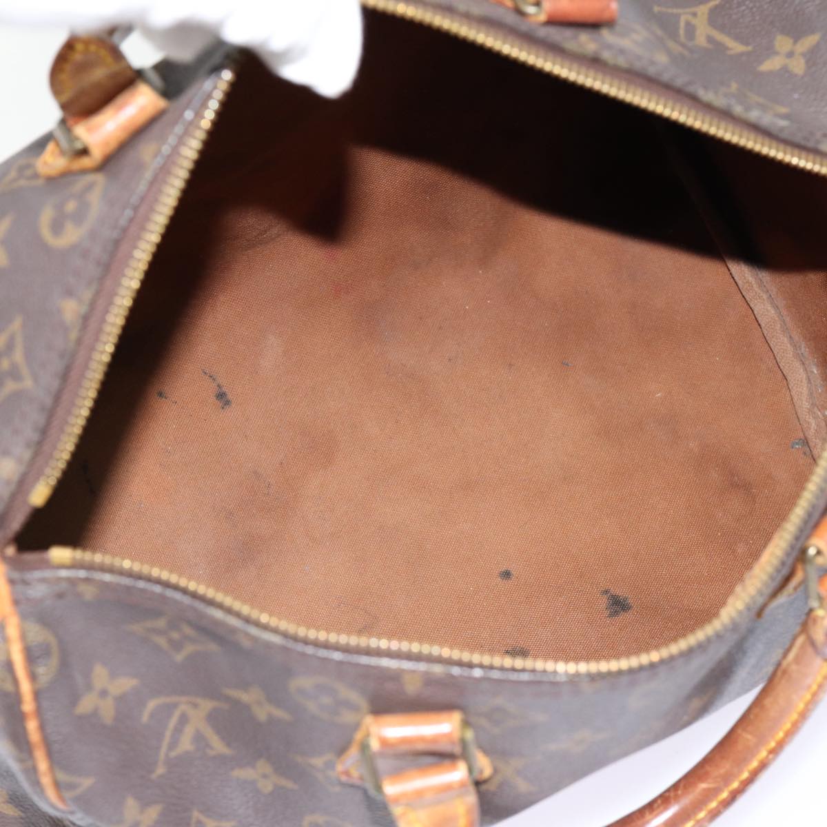 LOUIS VUITTON Monogram Speedy 30 Hand Bag M41526 LV Auth mr410