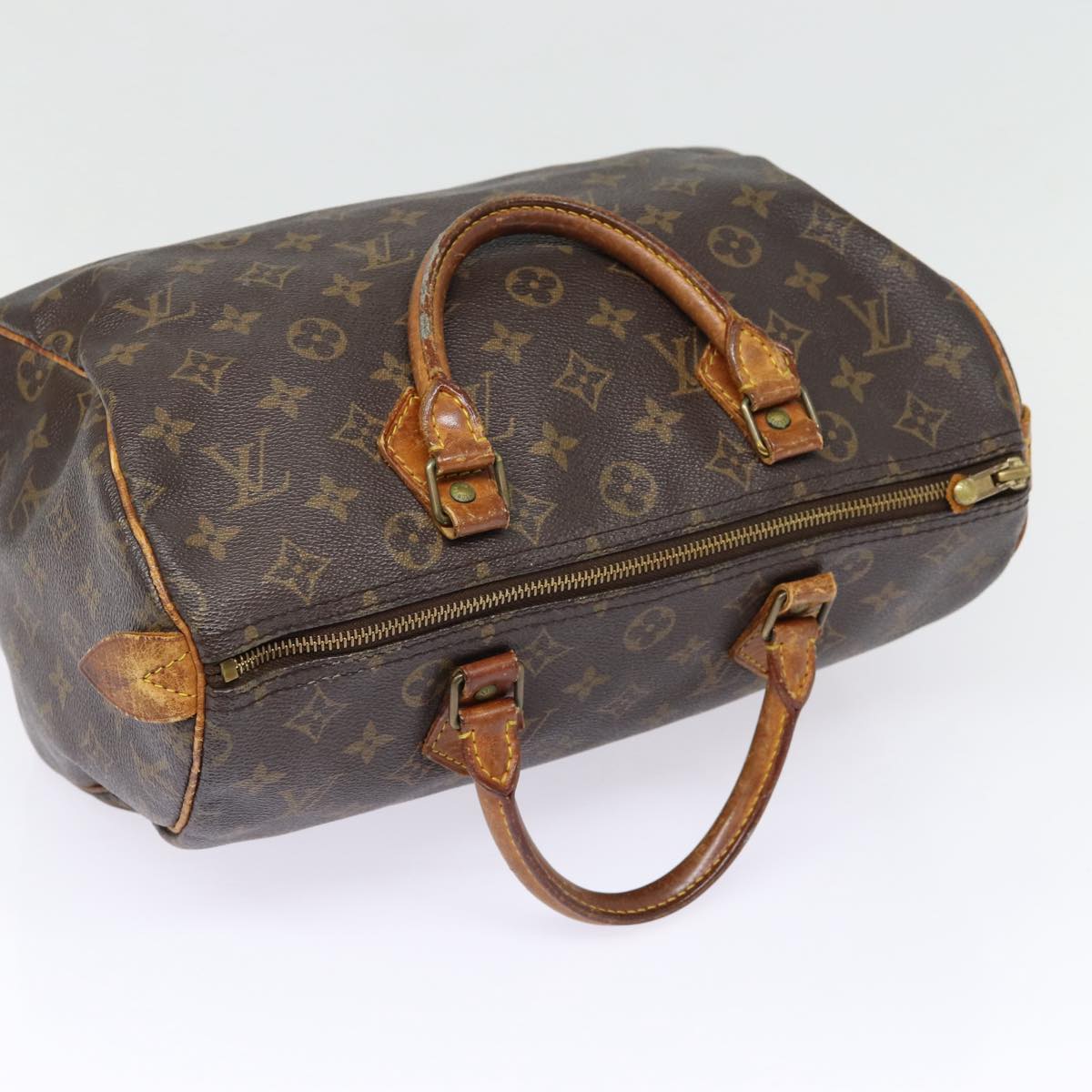 LOUIS VUITTON Monogram Speedy 30 Hand Bag M41526 LV Auth mr410