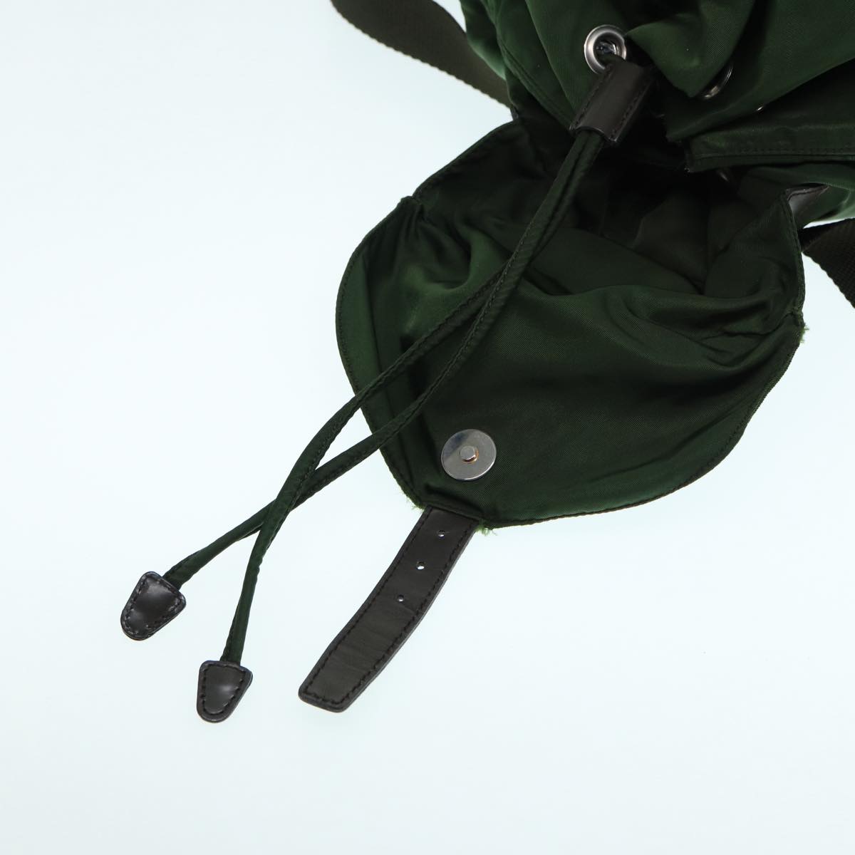 PRADA Backpack Nylon Green Auth mr445