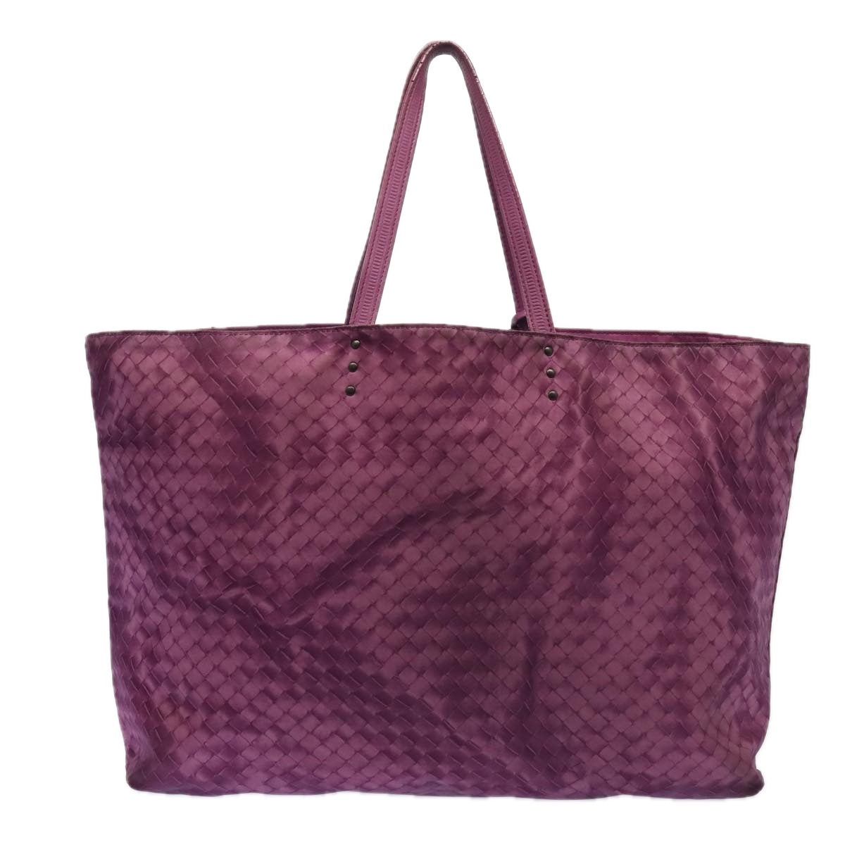 BOTTEGA VENETA Tote Bag Nylon Purple Auth mr465