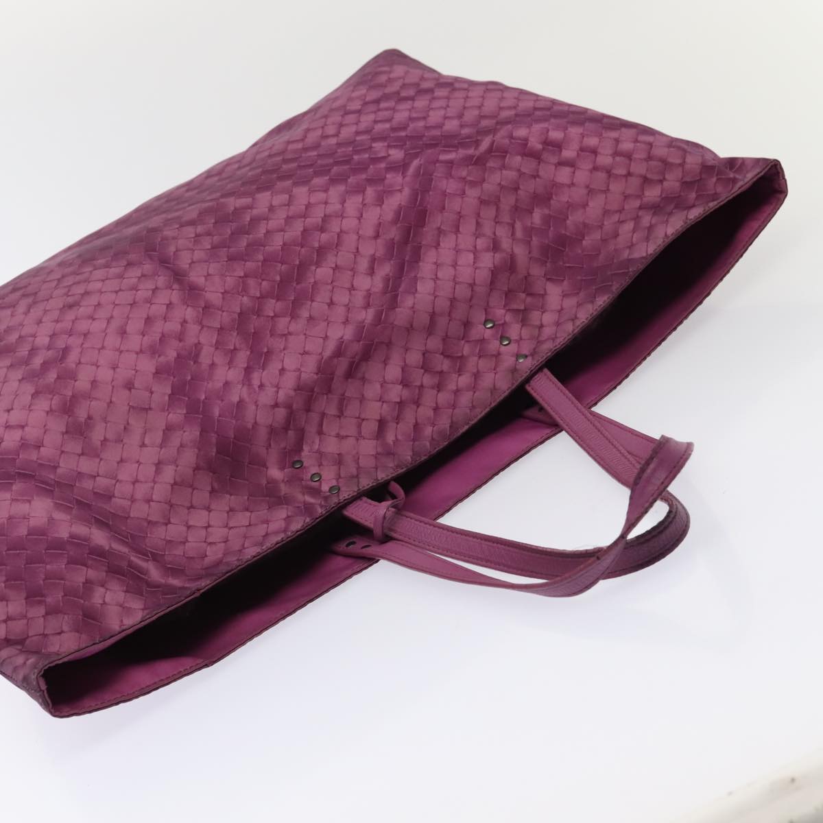 BOTTEGA VENETA Tote Bag Nylon Purple Auth mr465