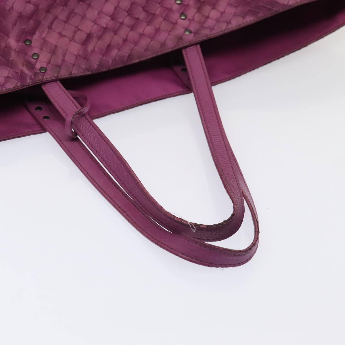 BOTTEGA VENETA Tote Bag Nylon Purple Auth mr465