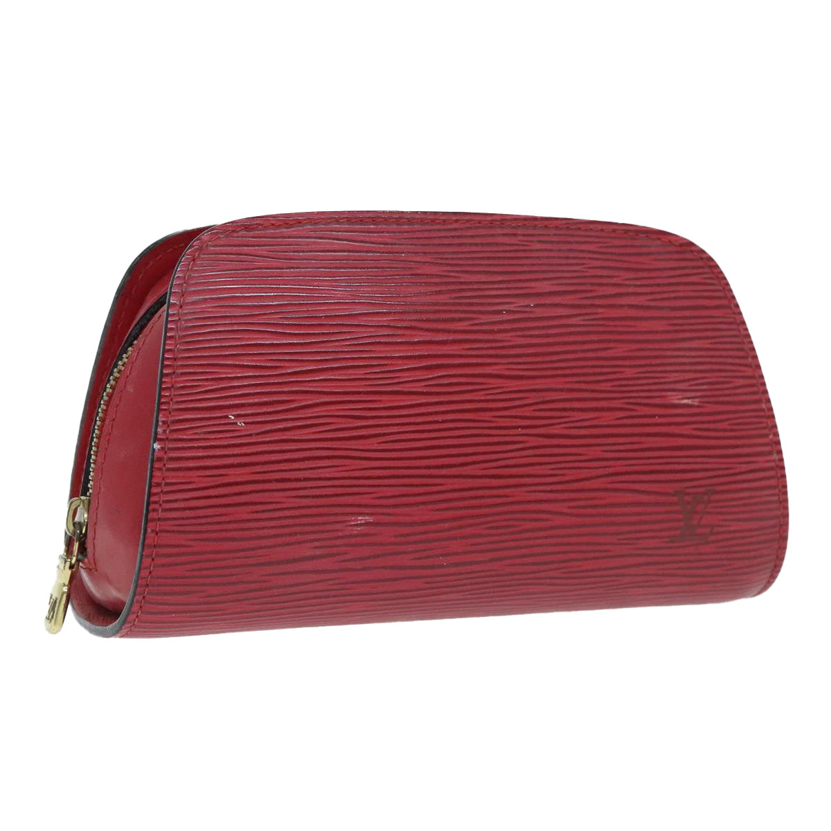 LOUIS VUITTON Epi Dauphine PM Pouch Castilian Red M48447 LV Auth mr485