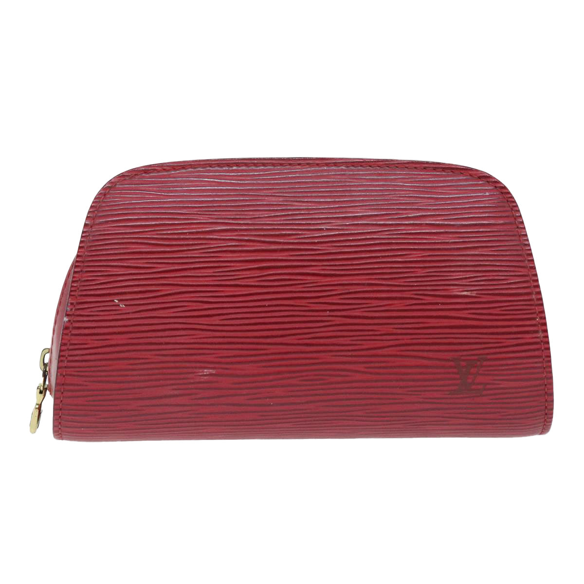 LOUIS VUITTON Epi Dauphine PM Pouch Castilian Red M48447 LV Auth mr485