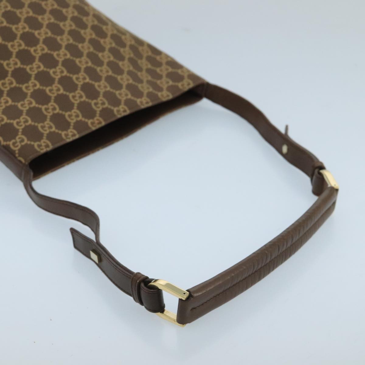 GUCCI GG Canvas Shoulder Bag Brown Auth mr678