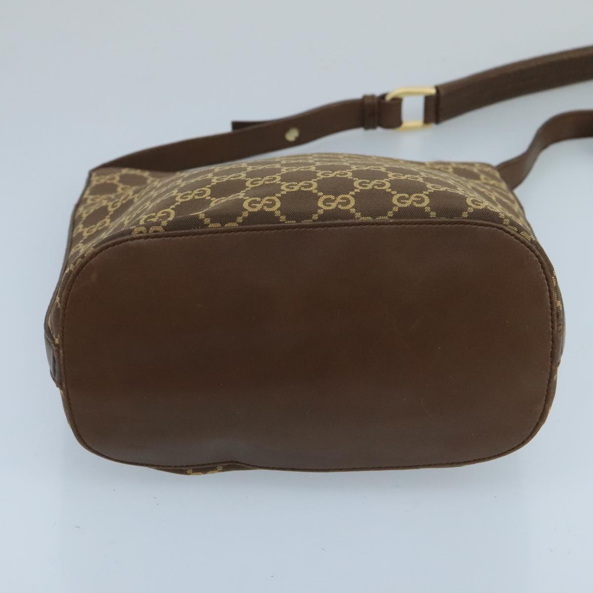 GUCCI GG Canvas Shoulder Bag Brown Auth mr678