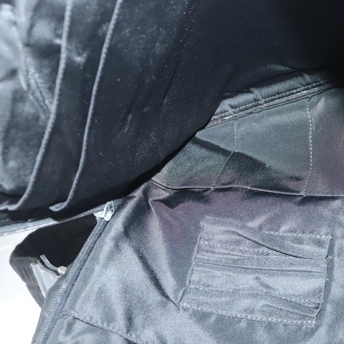 PRADA Hand Bag Nylon 2way Black Auth mr689