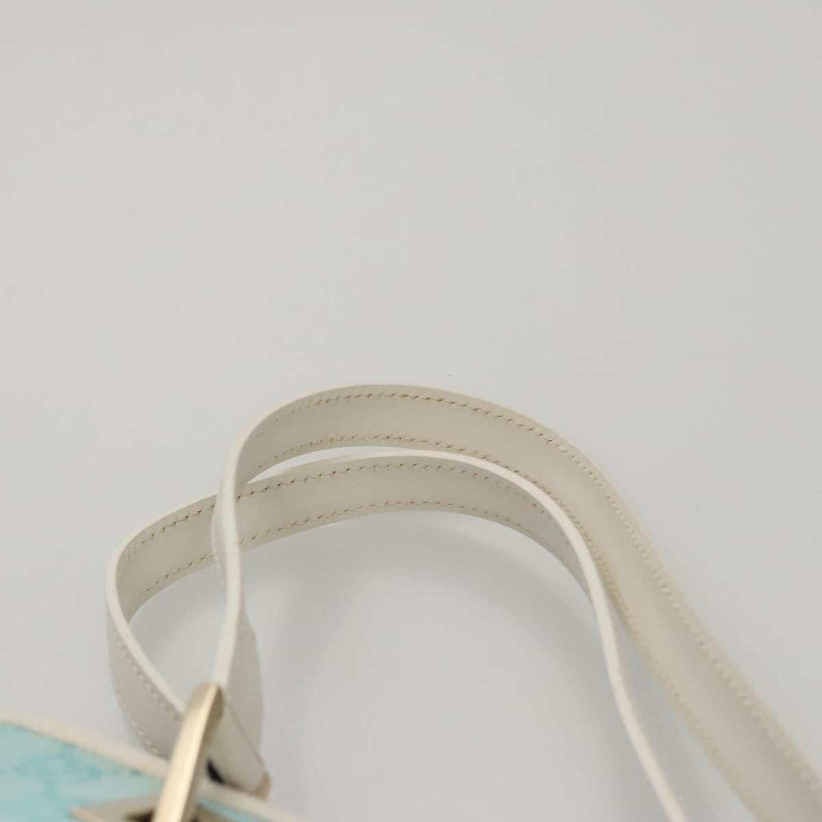 GUCCI GG Canvas Tote Bag Light Blue Auth mr865