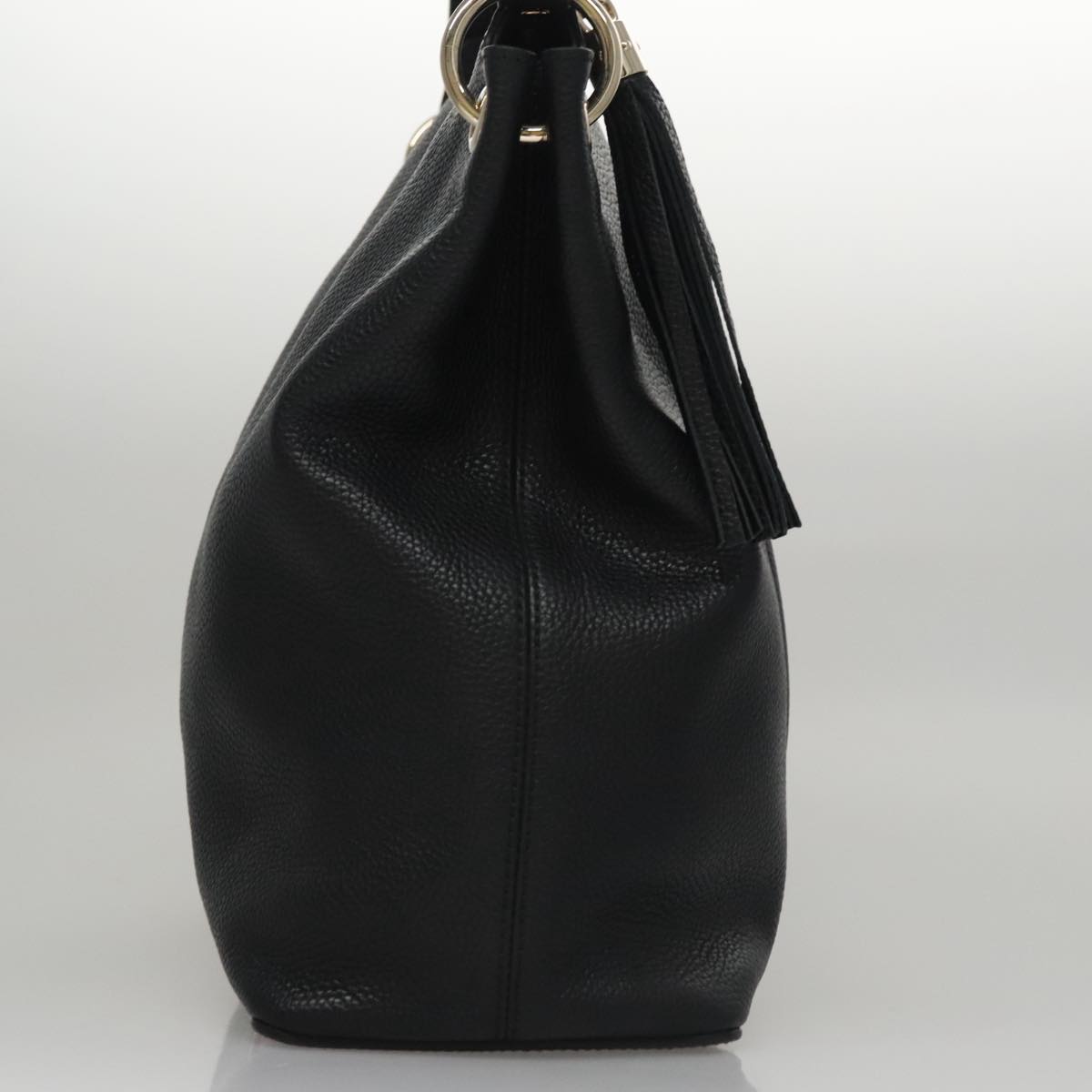 GUCCI Soho Hand Bag Leather Outlet 2way Black 308362 Auth mr900V