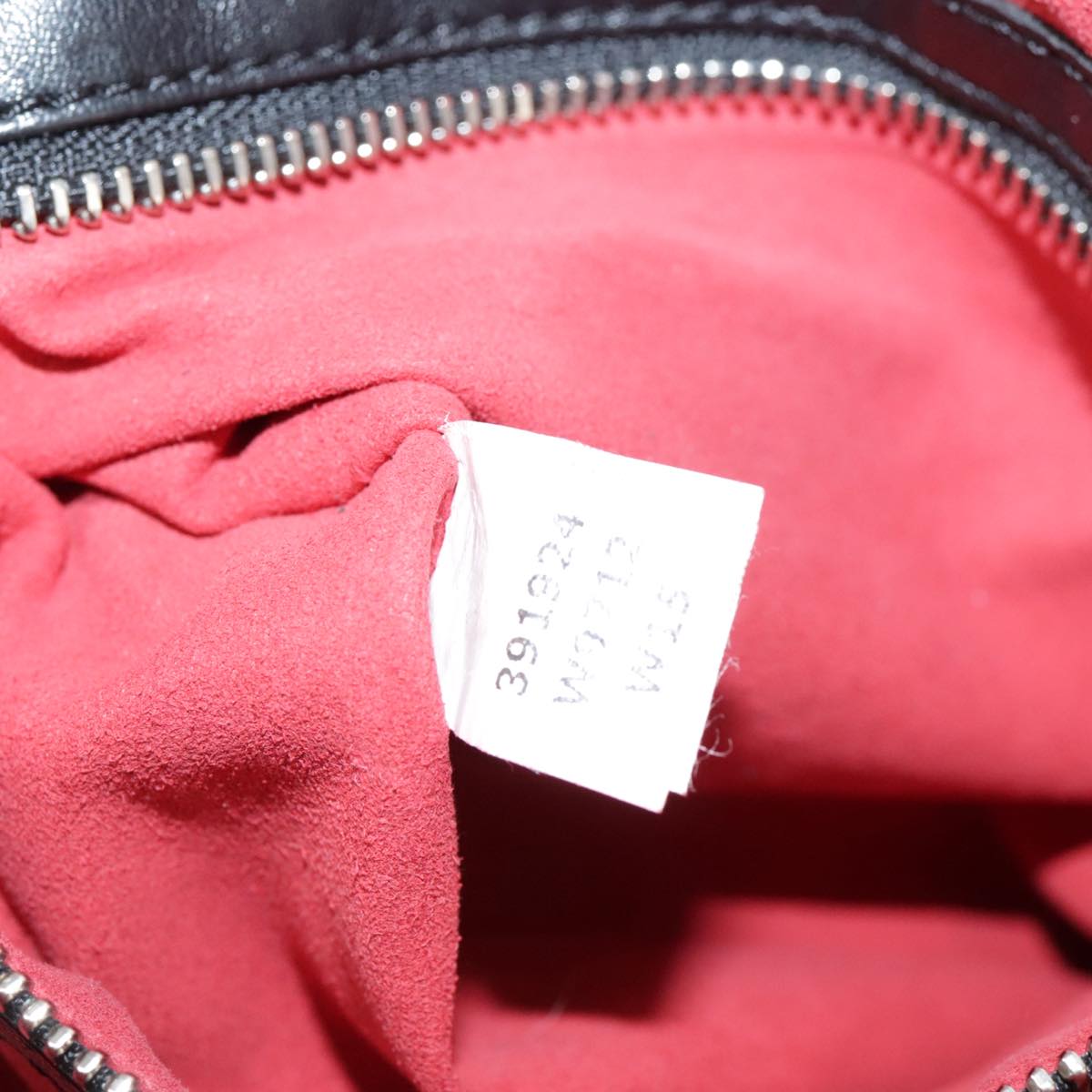 Stella MacCartney Chain Hand Bag Leather 2way Black Silver Auth mr934