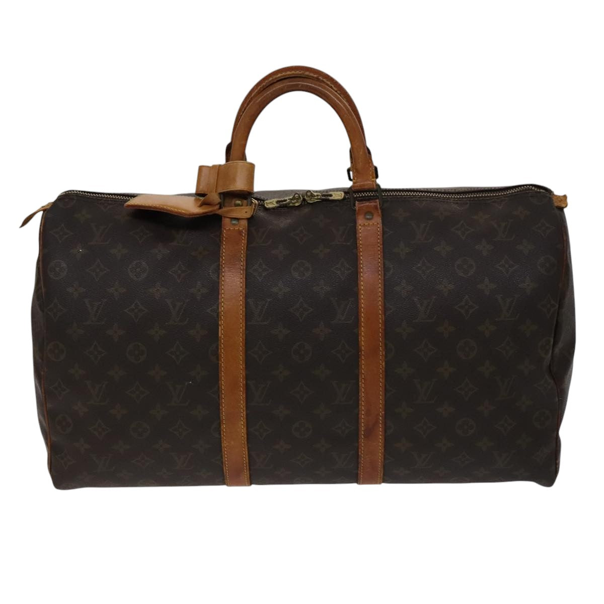 LOUIS VUITTON Monogram Keepall 50 Boston Bag M41426 LV Auth mr939