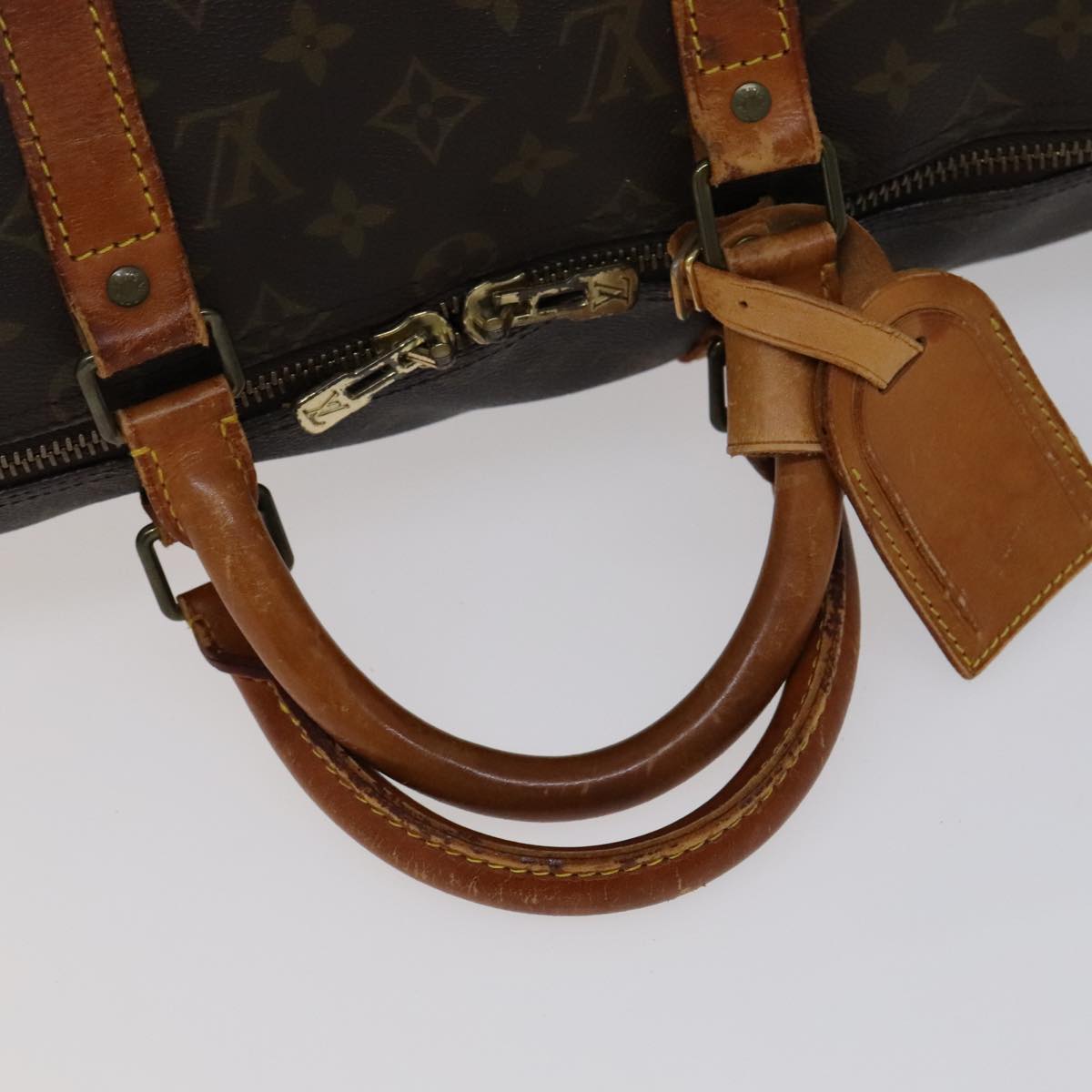 LOUIS VUITTON Monogram Keepall 50 Boston Bag M41426 LV Auth mr939