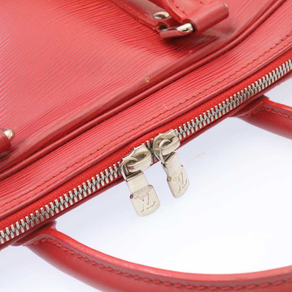 LOUIS VUITTON Epi Vivienne MM Business Bag Red M5912E LV Auth ms122