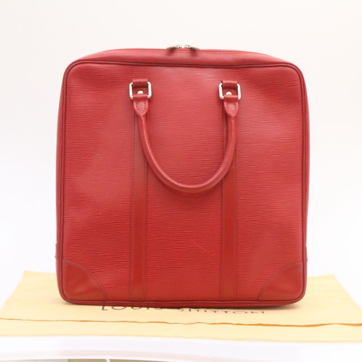 LOUIS VUITTON Epi Vivienne MM Business Bag Red M5912E LV Auth ms122